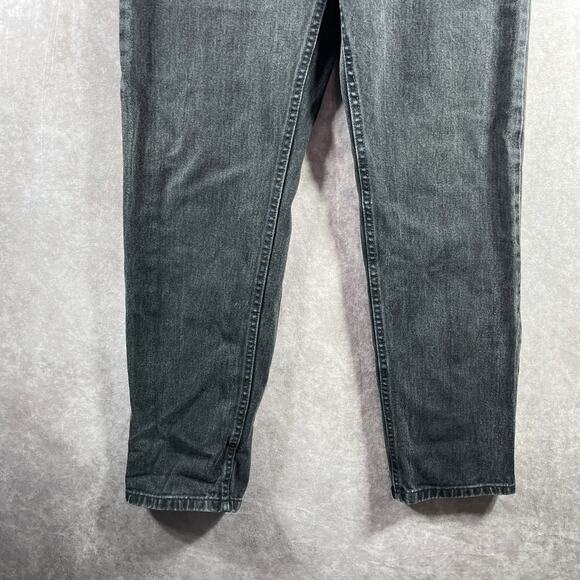 Vintage Tommy Hilfiger Jeans Womens 10 Black Denim Straight High Rise 90s Y2K - Picture 3 of 13